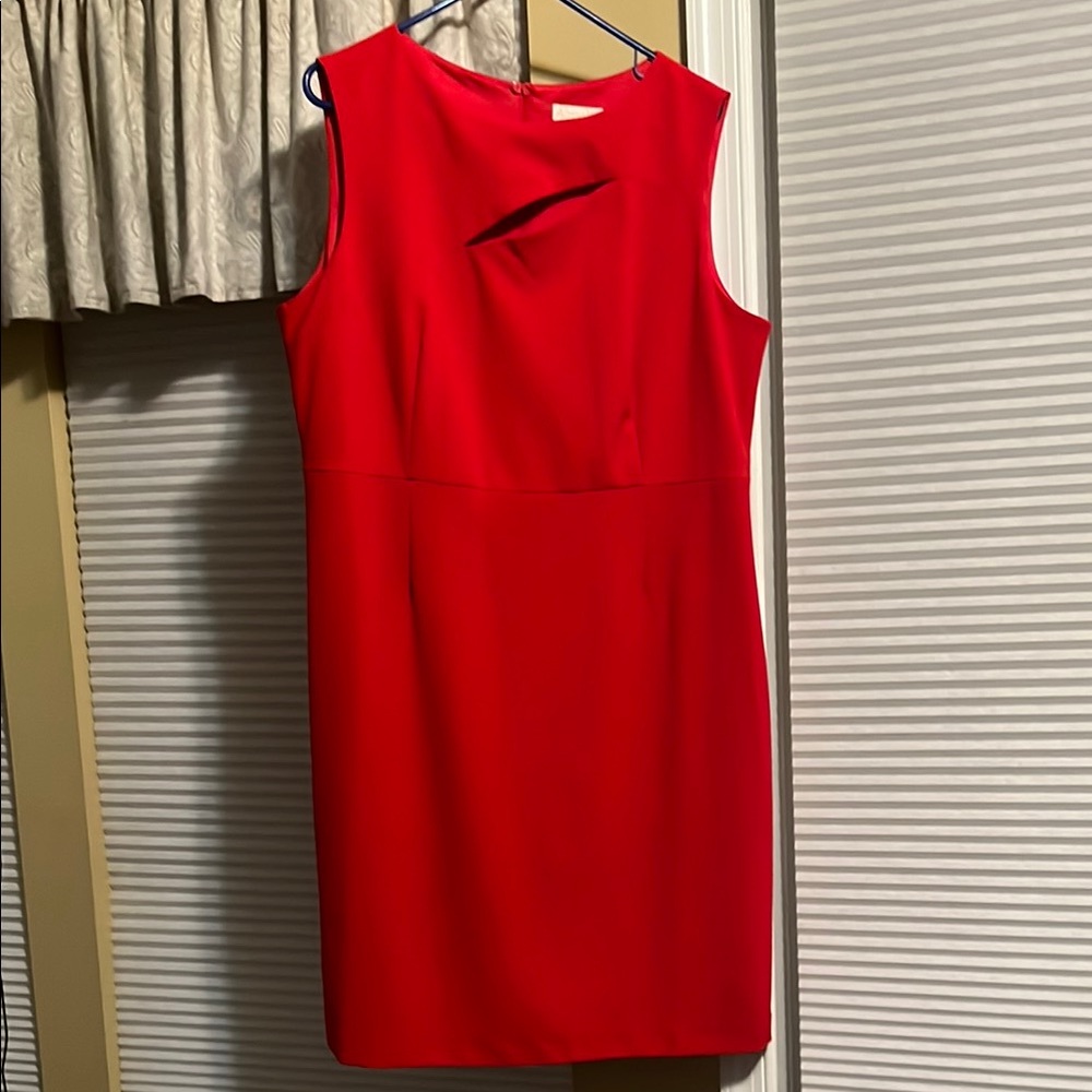 Elegant Red Sleeveless Dress
